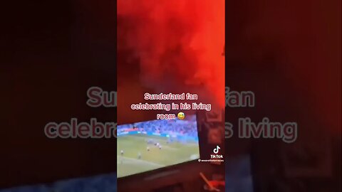 Funny football fan celebrates in his front room 😂