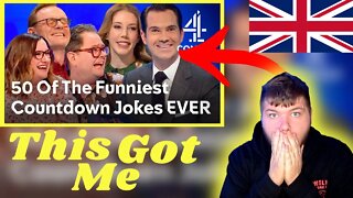 American Reacts To | 50 Jokes From 50 Episodes That'll Make You P*** Yourself Laughing