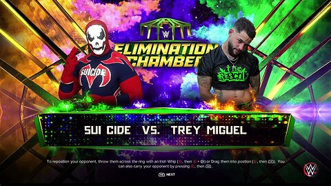 WWE 2k23 Suicide vs Trey Miguel