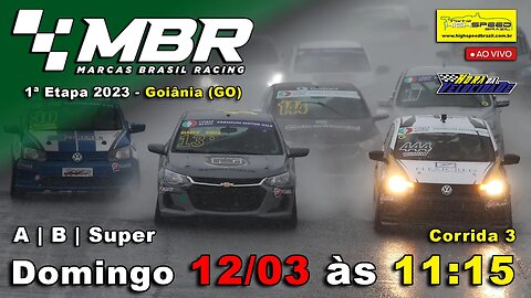 MARCAS BRASIL RACING | Corrida 3 | 1ª Etapa 2023 - Goiânia (GO) | Ao Vivo