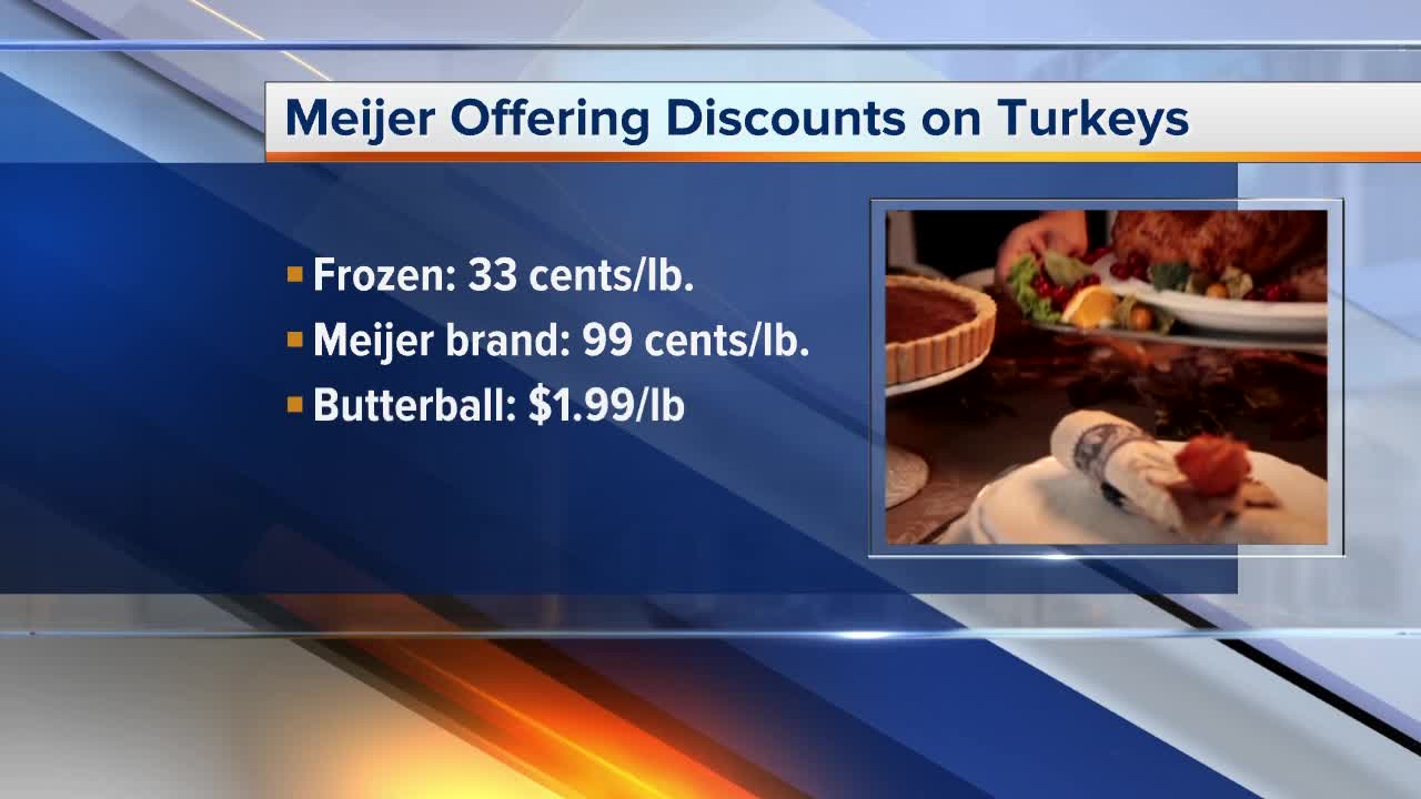Meijer offering discounts on turkeys