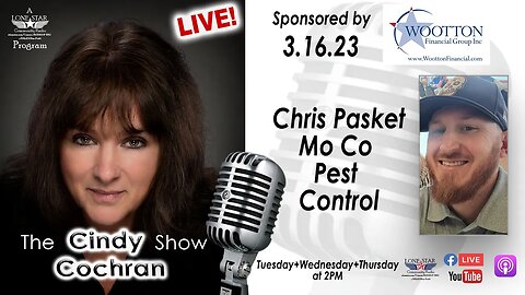 3.16.23 - Chris Pasket, Mo Co Pest Solutions - The Cindy Cochran Show