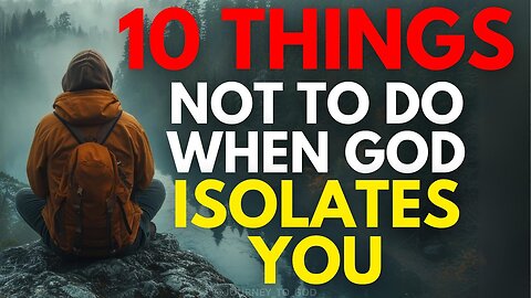 10 Things NOT To Do When GOD Isolates You (Christian Motivation)