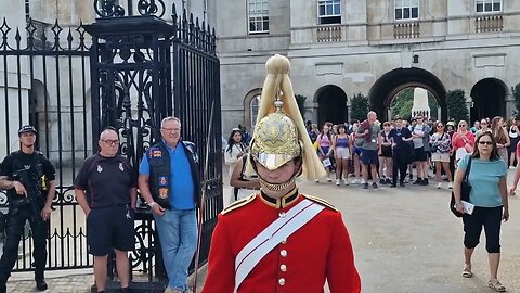 The guard can still clear a court #horseguardsparade