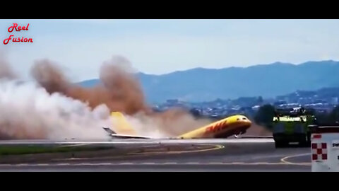 DHL Boeing 757 Plane Crashed in Costa Rica during Emergency landing!