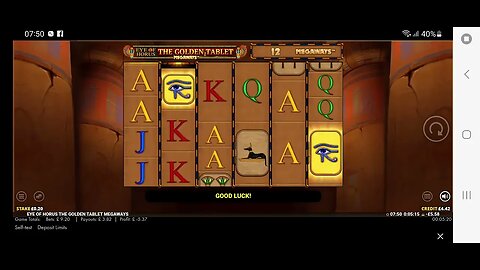 I play the NEW Eye of Horus Golden Tablet Megaways