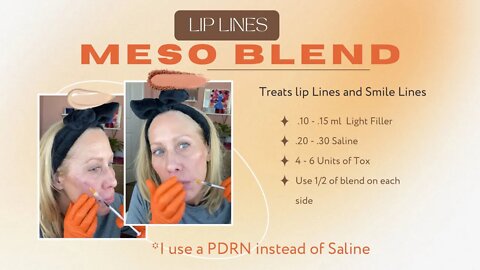 Meso Blend to Soften Lip Lines ~ AMAZING 🤗