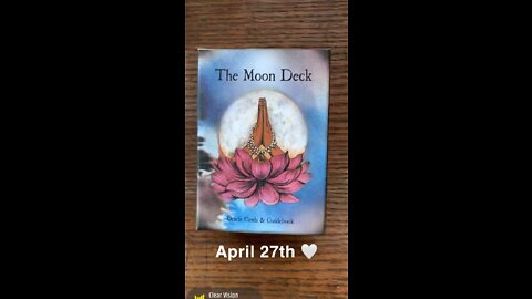 April 27th oracle card: clear vision