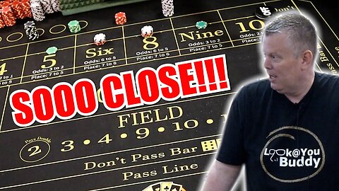 🔥SO CLOSE🔥 30 Roll Craps Challenge - WIN BIG or BUST #344