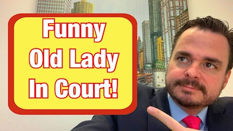 Funny Old Lady In Court