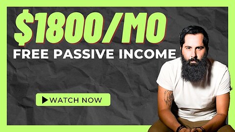 HOW TO EARN UP TO $1800/MONTH FREE PASSIVE INCOME