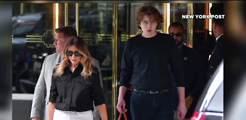 Photo of Barron Trump trending