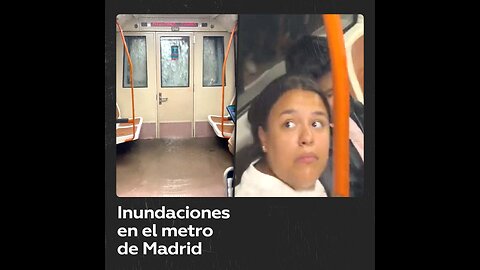 Inundaciones en el metro de Madrid por el temporal DANA en España