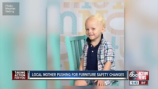 Tampa Bay area mother pushing for furniture safety changes following death of son