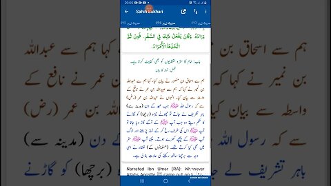 Hadees SHARIF Sahi bukhari SHARIF hadees number #494 in arbic urdu and English languages