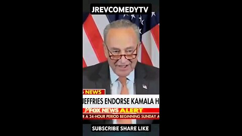 Amy Schumer Insane Uncle Chucky Schumer Endorses Kamala Harris to NO Aplause & Schumer Begged For it