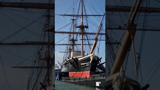 Look at all those ropes! HMS Victory at Portsmouth Harbour.