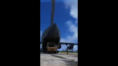 THAAD missile transport by C-17 Globe Master