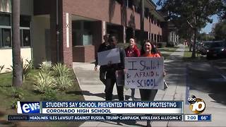 Students say school prevented them from protesting