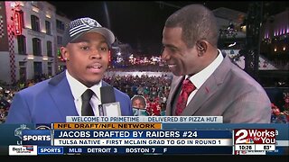 Tulsa native Josh Jacobs drafted #24 overall by Oakland Raiders