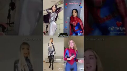 Rate the Girls: Best Spiderwoman Spidergirl TikTok Cosplay Contest #3 (Spiderman) 🕷💖 #shorts