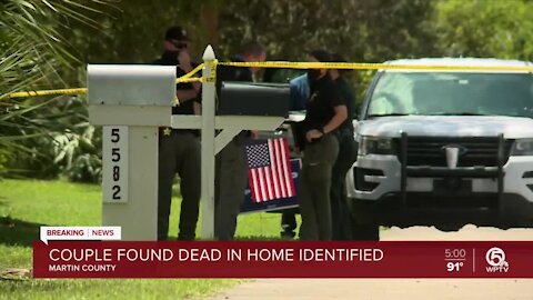 Couple found dead inside home in Martin County