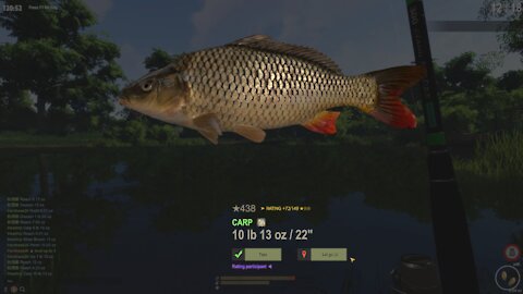 Fishing for carp in Fisher Online - Belarus: Dukora Pond (New player gameplay)