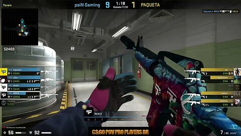 CSGO POV paiN NEKIZ (22/8) vs Paqueta (Nuke) @ BLAST Paris Major 2023 Americas RMR