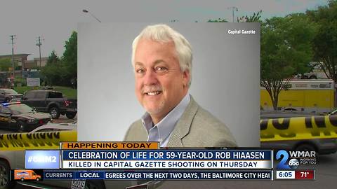 Celebration of life for Rob Hiaasen, man killed in Capital Gazette shootingd