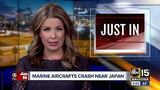 Marine aircrafts crash near Japan