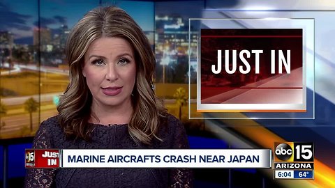 Marine aircrafts crash near Japan