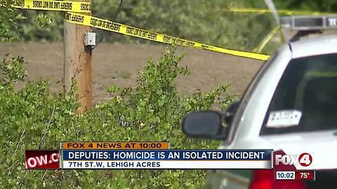 Deputies investigate homicide in Lehigh Acres