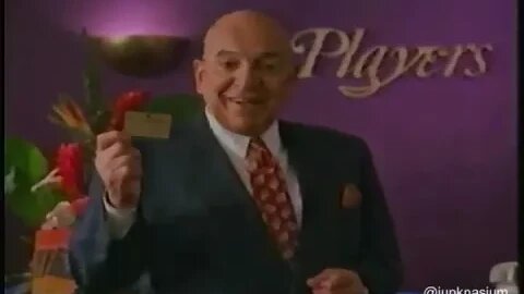 "Vegas and Atlantic City Players Club" International Commercial Vintage 1990s (Telly Savalas)