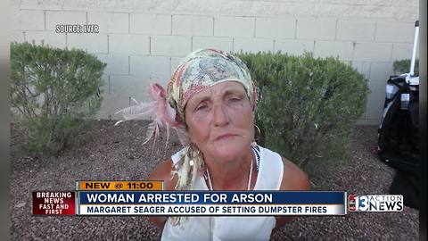 57-year-old woman arrested for arson after dumpster fire spreads to vacant building