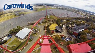 [POV] Intimidator Coaster 232ft Tall - Carowinds Theme Park