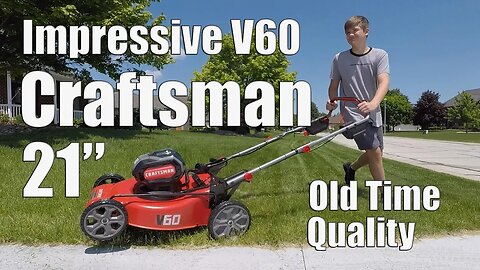 CRAFTSMAN V60 60-Volt Self-propelled 21-inch Lawn Mower Review Model # CMCMW270Z1