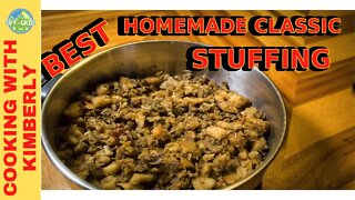 Thanksgiving Prep - Homemade Classic Stuffing // Cooking With Kimberly