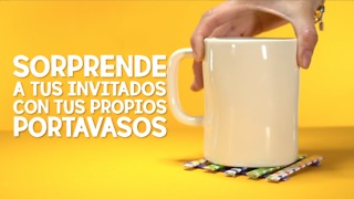 Sorprende a tus invitados con tus propios portavasos.