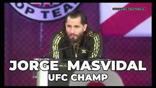 UFC Champ Jorge Masvidal RIPS Dementia Joe VOTE Trump