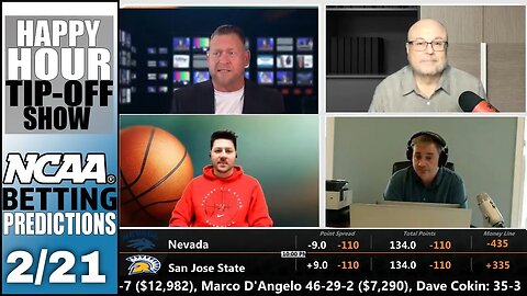 College Basketball Picks, Predictions and Odds | Happy Hour Tip-Off Show for February 21