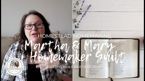 Martha & Mary | Homemaker Guilt | Bible in a Year 2020