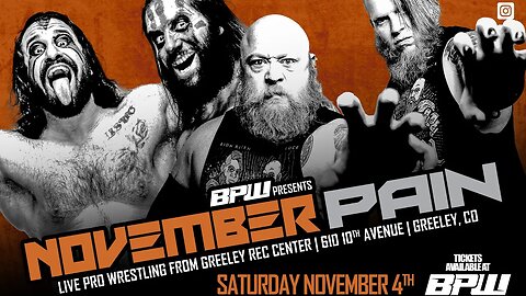 Battleground Pro Wrestling Presents...November Pain 2023