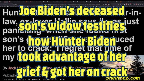 Joe Biden's deceased son's widow testifies Hunter took advantage of grief & got her on crack-555