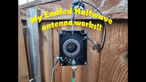 My EFHW Antenna Works!