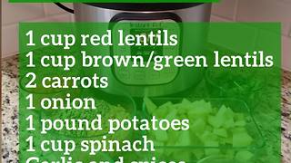 Instant Pot 101: Lentil soup