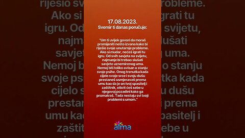 Poruka Svemira 17.08.2023. #inspiracija #porukadana #mudrost #motivacija