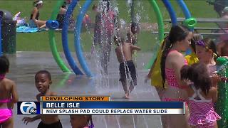 New splash pad could replace water slide on Belle Isle