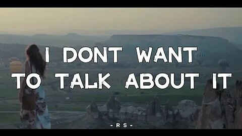 Slow Reggae Remix | I Dont Want To Talk About It - Rod Stewart Cover Lyric