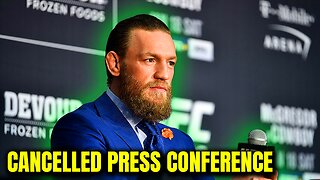 Conor Mcgregor CANCELS Press Conference. Could He Be Injured?