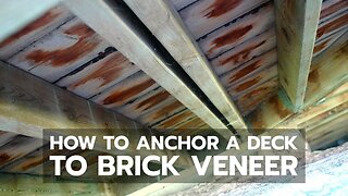 How to Anchor a Deck to Brick Veneer